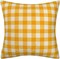 Yellow and White Buffalo Check Plaid Throw Pillow Cover Farmhouse Decorative Throw Pillow Case Indoor Outdoor Cushion Cover Pillowcase for Sofa 18 x 18 Inch Set of 2